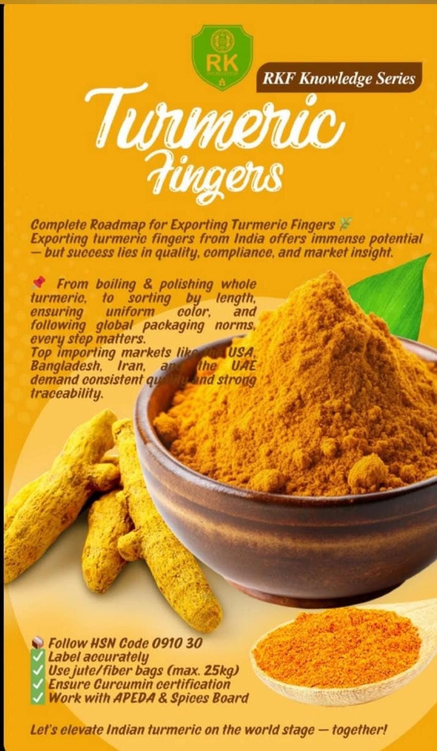 Turmeric Fingers — A Complete Export Roadmap