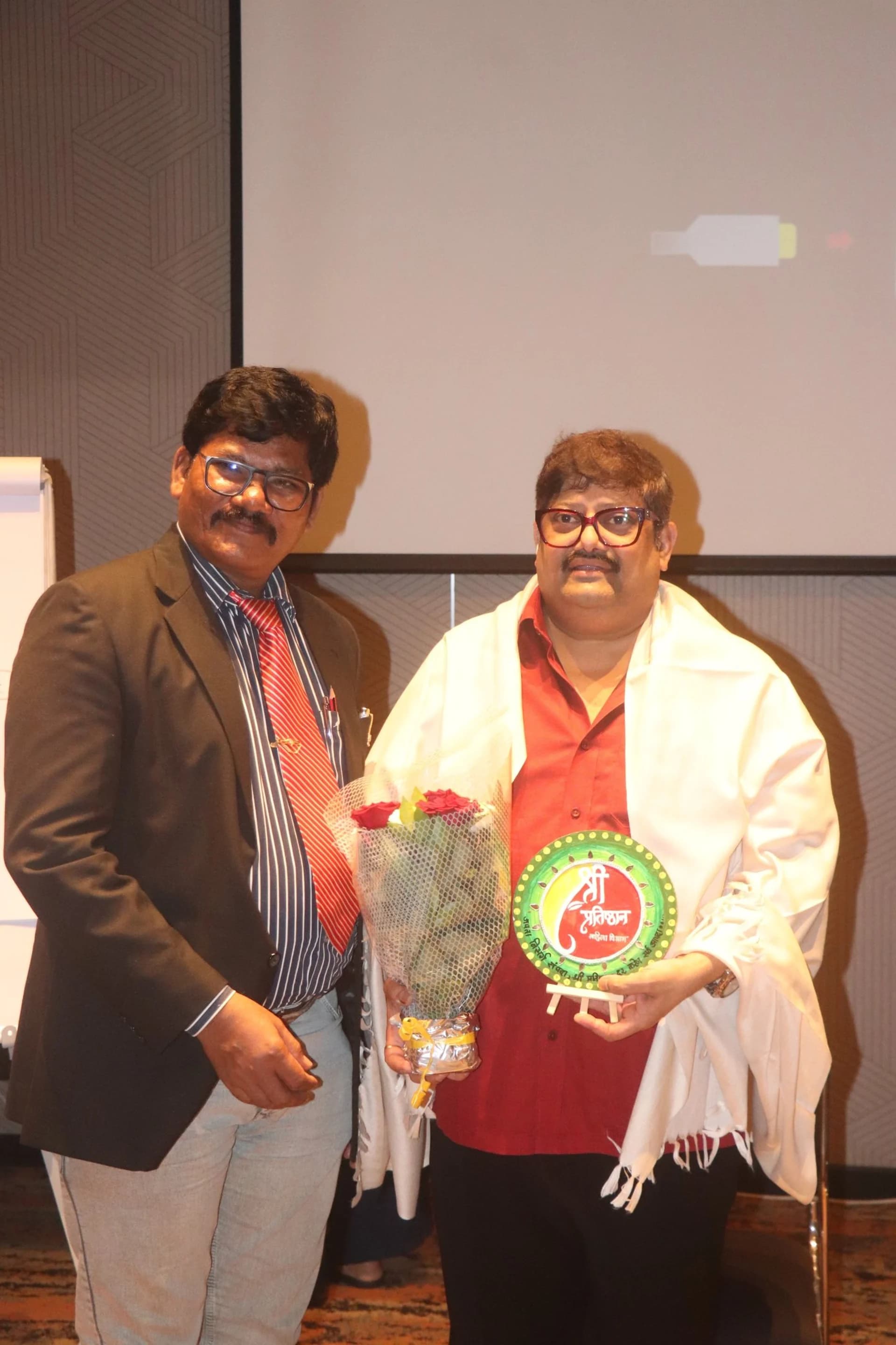 RKF being recognized at a public event